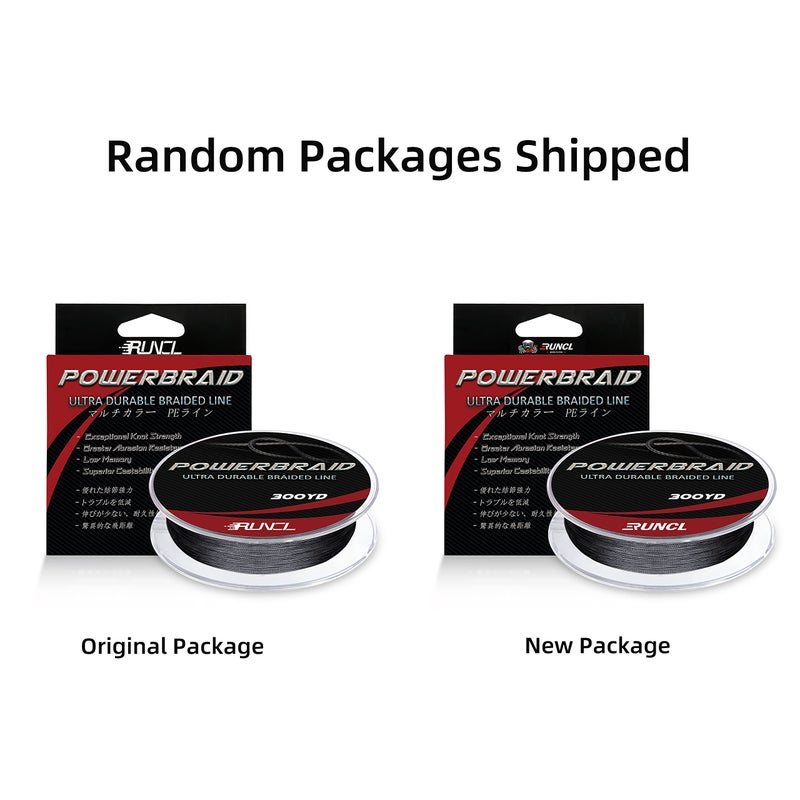 RUNCL PowerBraid Fishing Line 4/8/9 Strands, Braided Fishing Line 300/500/1000Yds - Seamless Weaving Tech, Enhanced Coating Tech, Zero Stretch, High Sensitivity, Smaller Diameter - Braid Line 15-115LB - Image 2